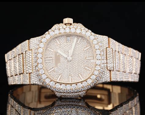 fake ice watch buy|moissanite iced out watches.